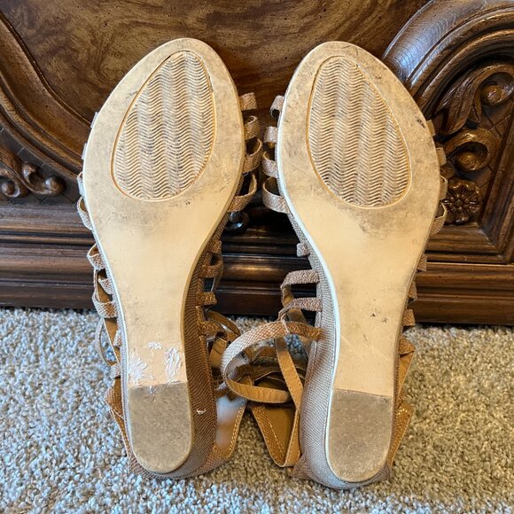 Comfortview Strappy Wedge Sandals Women's Size 12W - Picture 11 of 12
